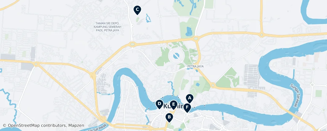 Map of Кучинг