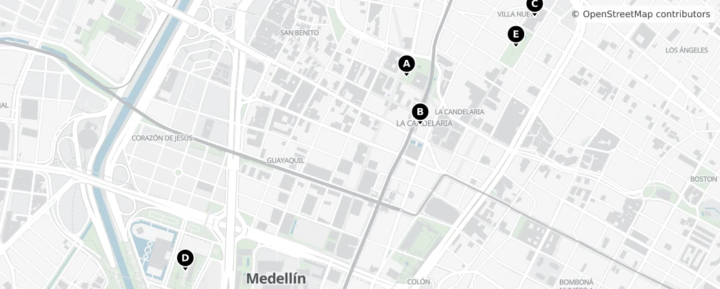 Map of La Candelaria