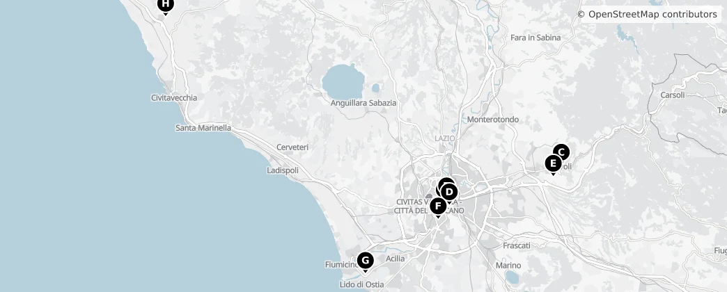 Map of Лацио