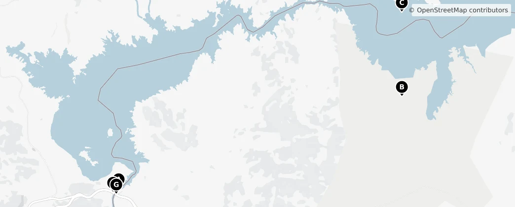 Map of Lake Mead National Recreation Area