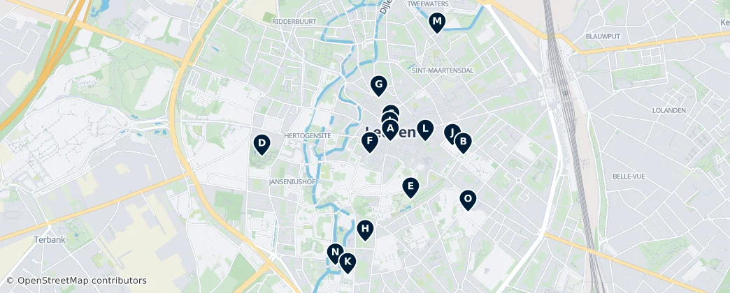 Map of Leuven