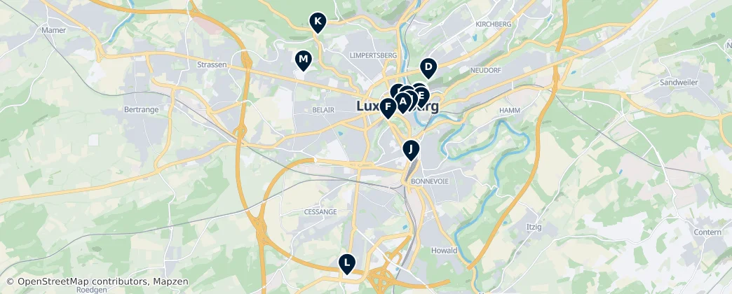 Map of Люксембург