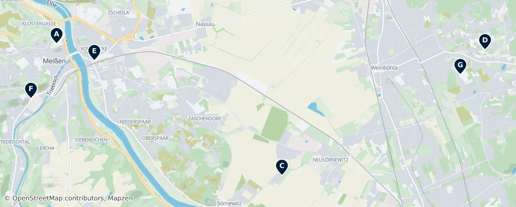 Map of Майсен