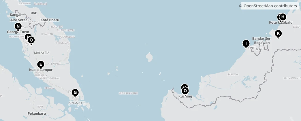 Map of Малайзия