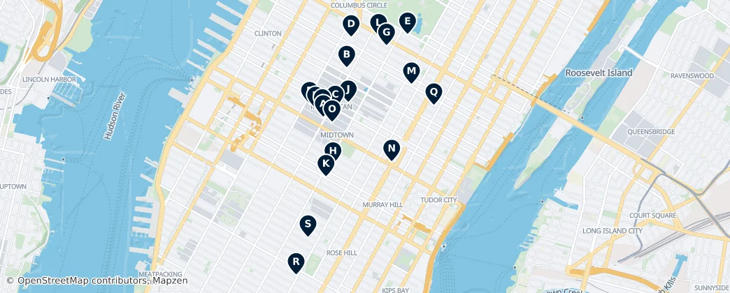 Map of Manhattan Community Board 5