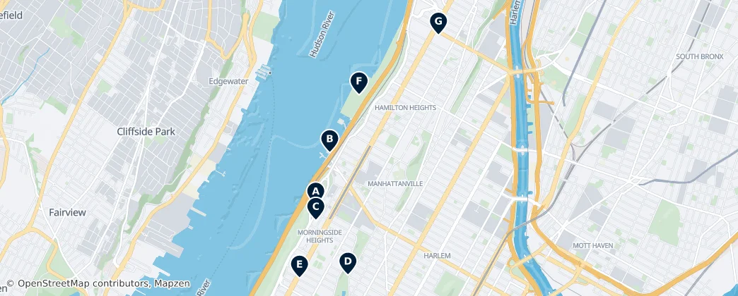Map of Manhattan Community Board 9