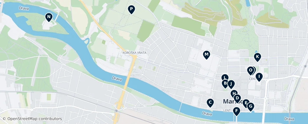 Map of Марибор