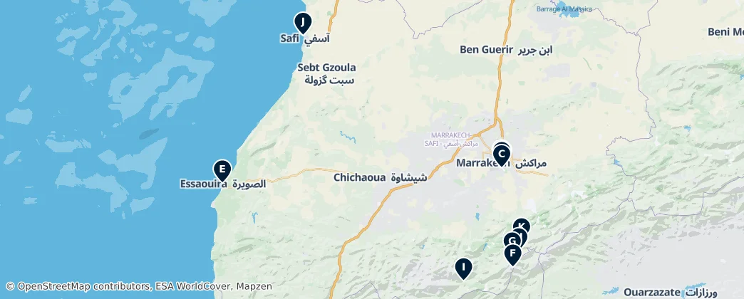 Map of Марракеш-