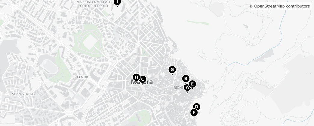 Map of Матера