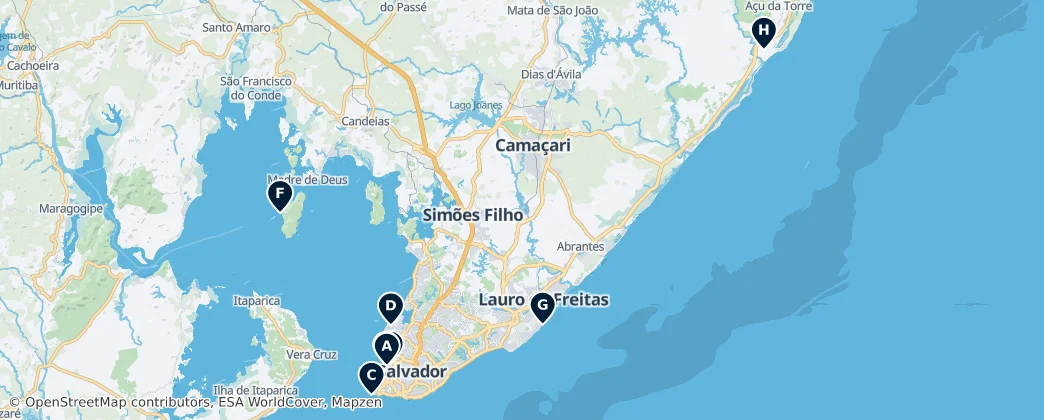 Map of Região Geográfica Intermediária de Salvador