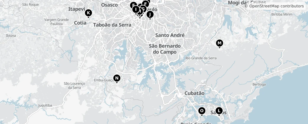 Map of Região Geográfica Intermediária de São Paulo