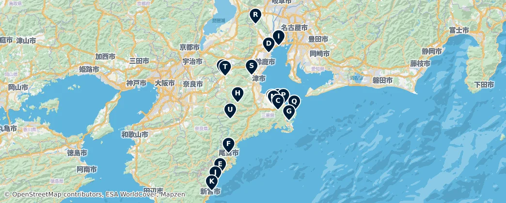 Map of Миэ
