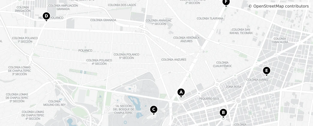 Map of Miguel Hidalgo