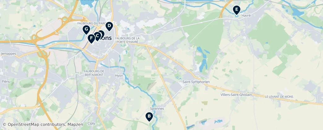 Map of Монс