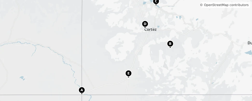 Map of Монтесума