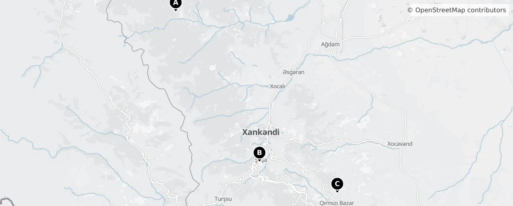Map of Нагорно-Карабах