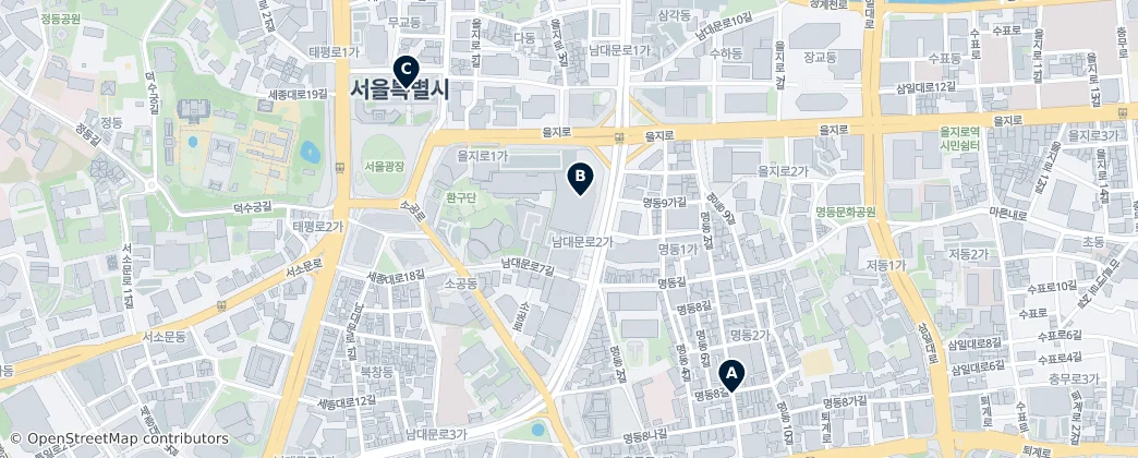 Map of Namdaemunno 2-ga