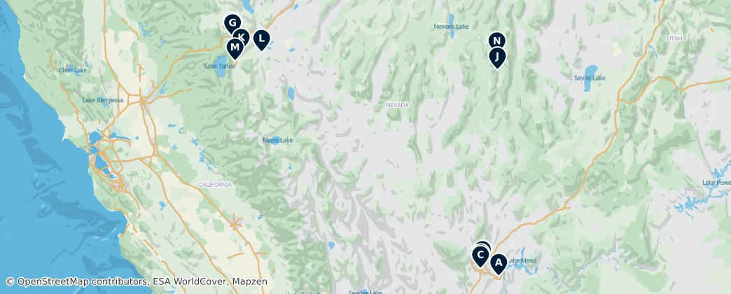 Map of Невада