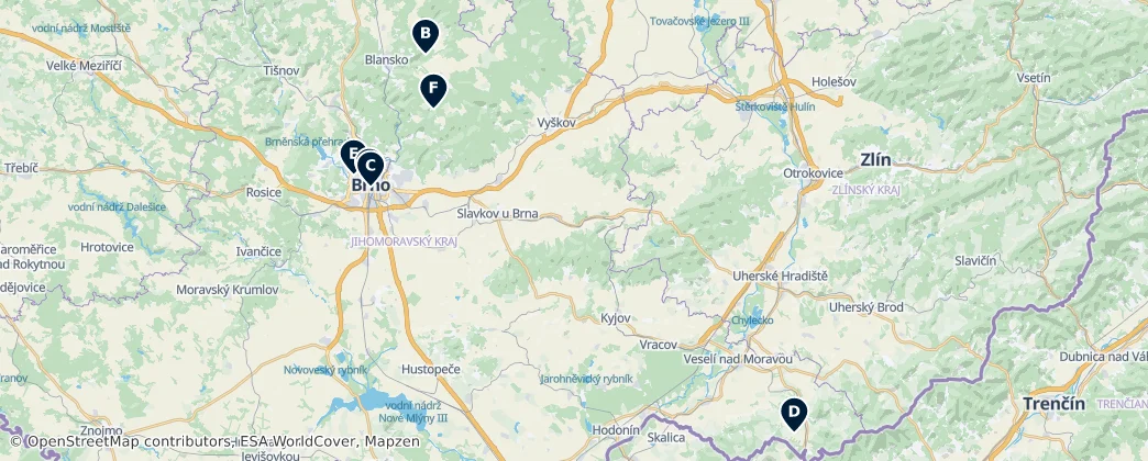 Map of Нижняя Австрия