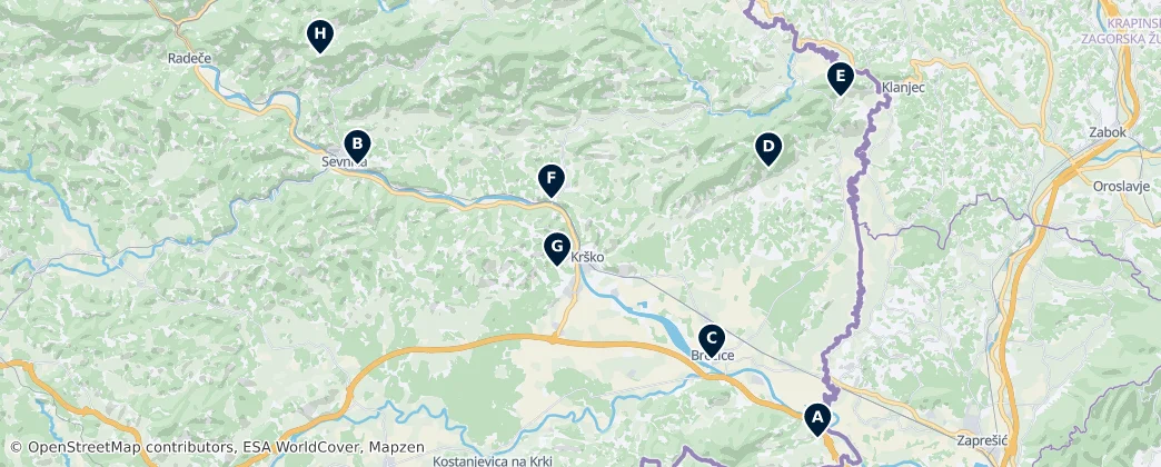 Map of Posavska regija