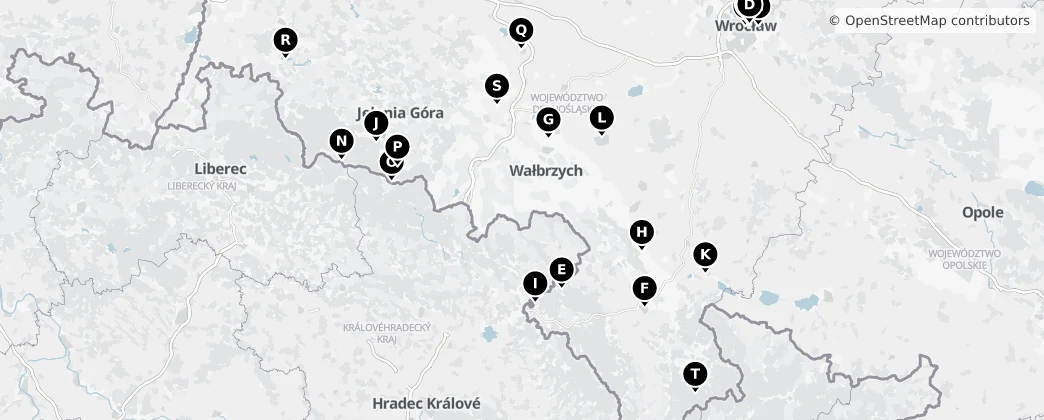 Map of Нижнесилезское воеводство