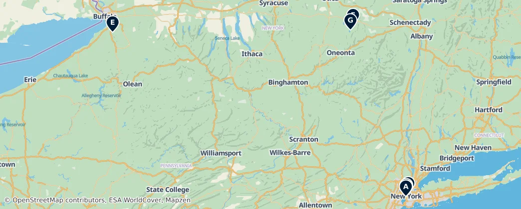 Map of Нью-Йорк