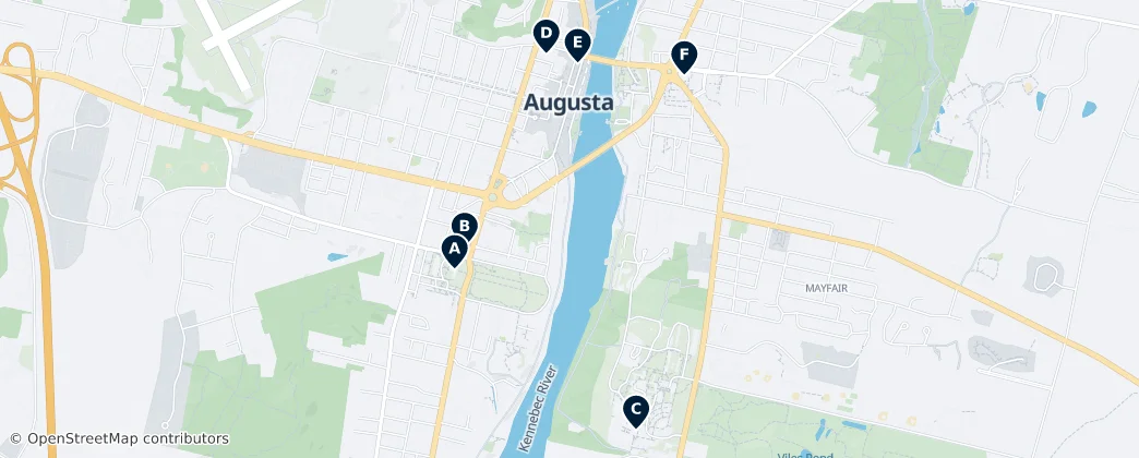 Map of Огаста