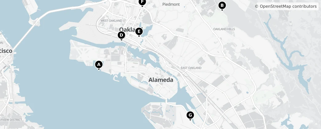 Map of Окленд