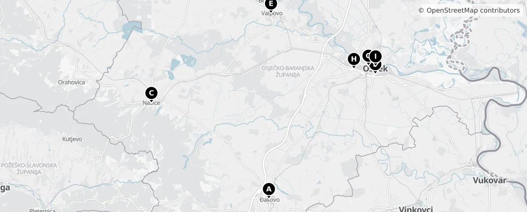 Map of Осиецко-Бараньская жупания