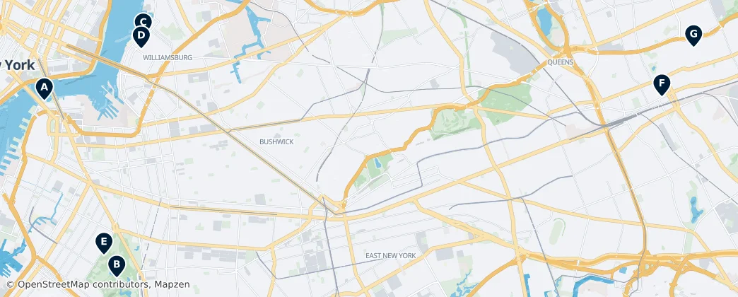 Map of Лонг-Айленд