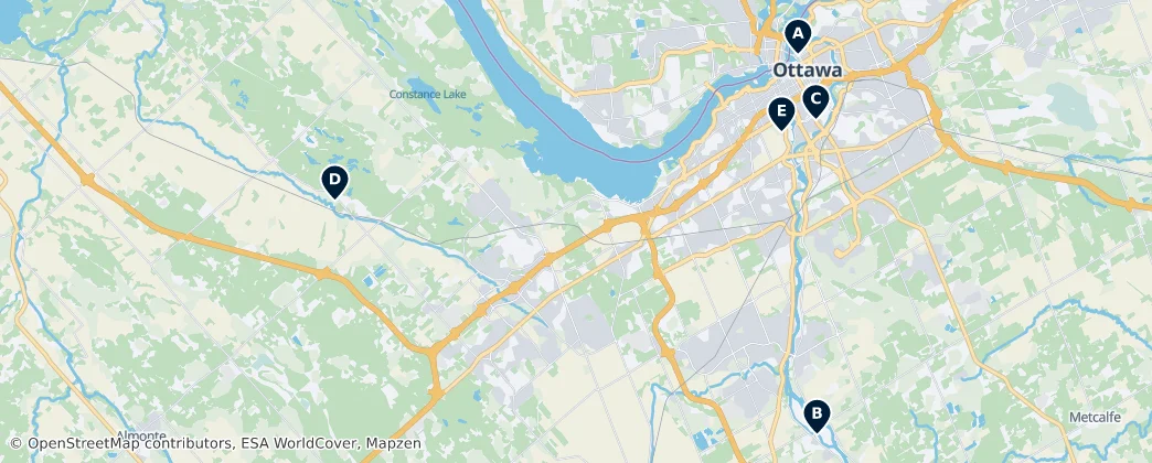 Map of Оттава
