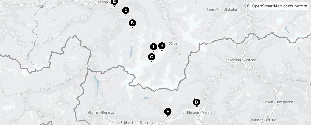 Map of Эцтальские Альпы