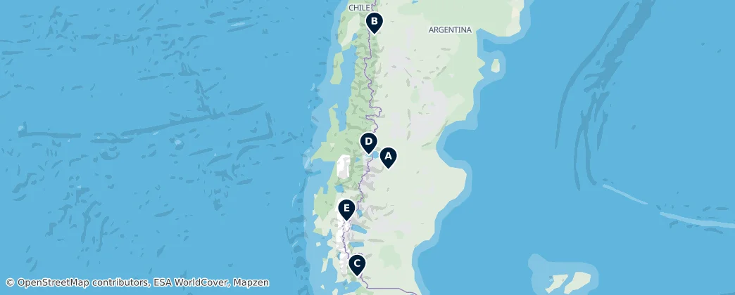 Map of Patagonia