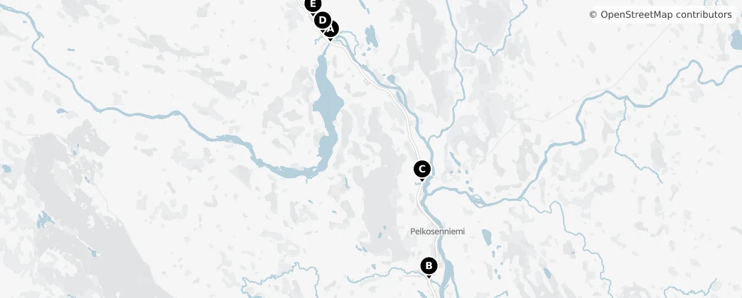 Map of Пелкосенниеми