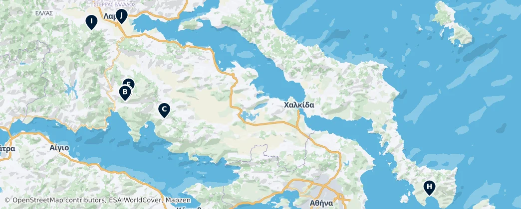 Map of Центральная Греция