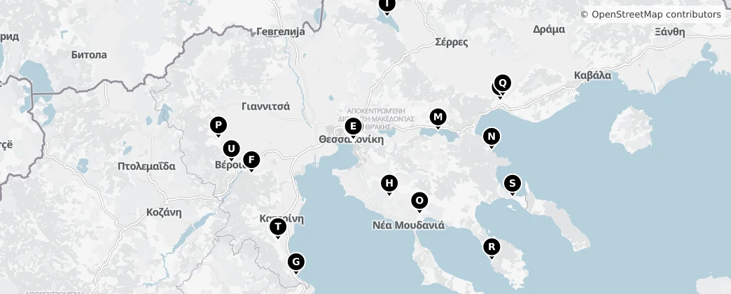 Map of Периферия Центральная Македония