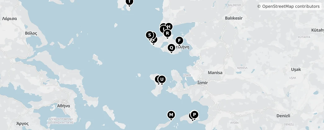 Map of Периферия Северные Эгейские острова