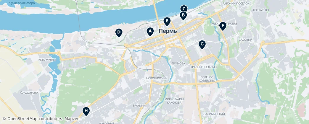 Map of Пермь
