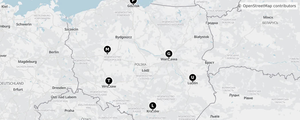 Map of Польша
