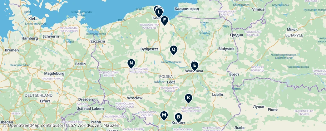 Map of Polska (ląd)