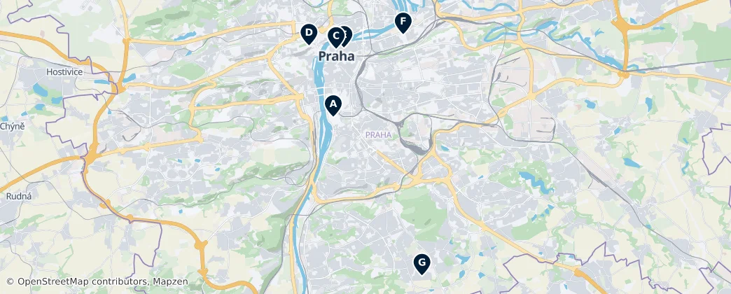 Map of Прага