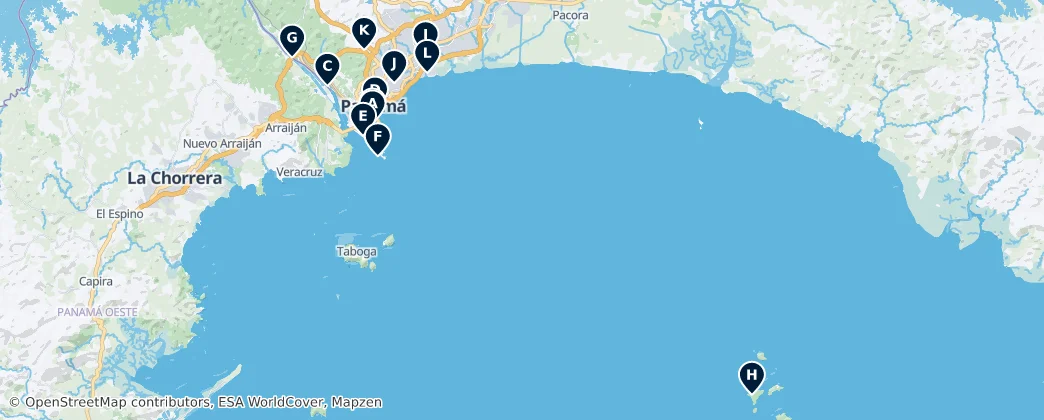 Map of Панама