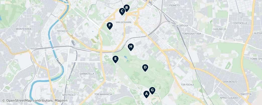 Map of Appio-Latino