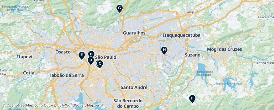 Map of Região Imediata de São Paulo