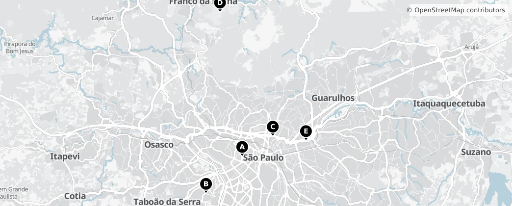 Map of Região Imediata de São Paulo