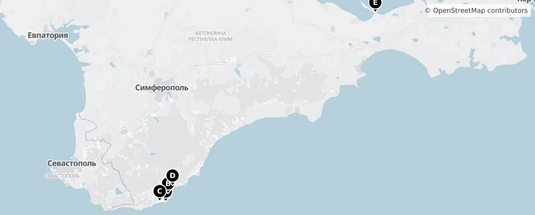 Map of Республика Крым