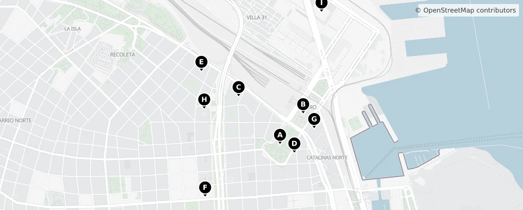 Map of Ретиро