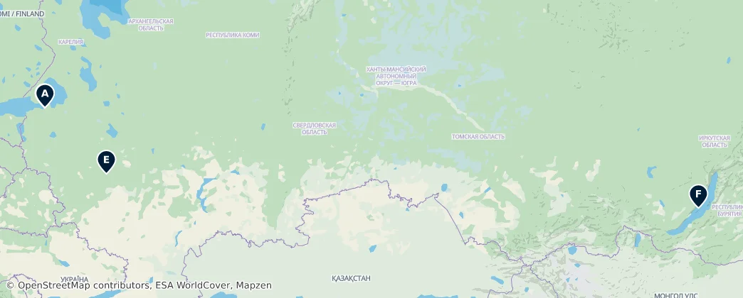 Map of Россия