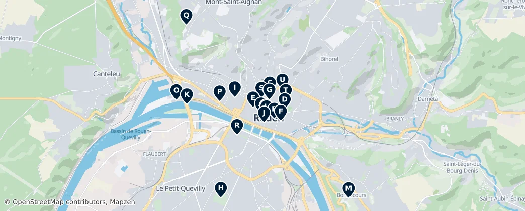 Map of Руан
