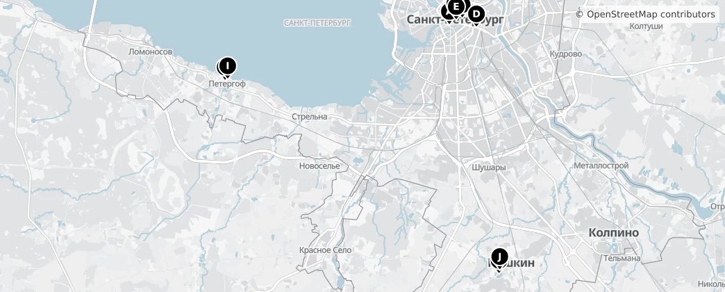 Map of Санкт-Петербург